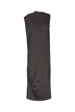 Rabens Saloner Kjole - ISLA Circled Jersey Dress, Washed Black
